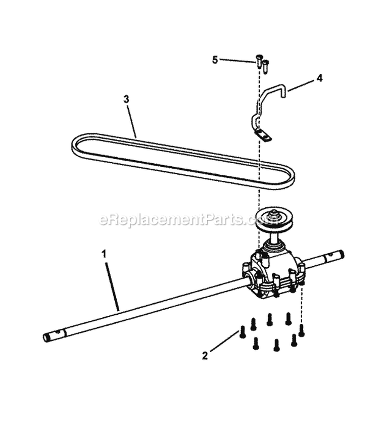 Transmission 22 Diagram and Parts List for SPV22675HWFC 7800264 Snapper Lawn Mower