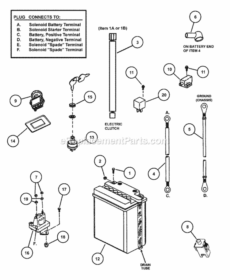 Electrical Components (Part 2) Diagram and Parts List for SZT18426BVE 85681 Snapper Lawn Tractor