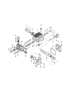 Pump Diagram and Parts List for 1661-0  Snapper Pressure Washer