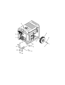 Wheel Kit Diagram and Parts List for 030215  Snapper Generator