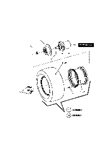 Drive tire and wheel Diagram and Parts List for 85673  Snapper Lawn Mower