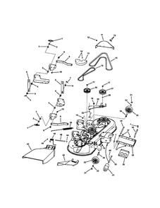 46 Inch Mower Deck Diagram and Parts List for CLT23460 7800344 Snapper Lawn Tractor