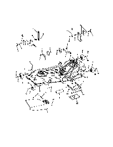 52" deck housing suspension Diagram and Parts List for CLT24520  Snapper Lawn Tractor