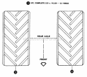 Ag Wheels  Tires - Accessory Diagram and Parts List for 1600 80024 Snapper Lawn Tractor