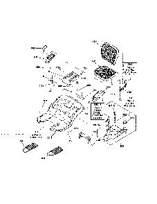 Seat deck/fuel tank Diagram and Parts List for 280120  Snapper Lawn Tractor