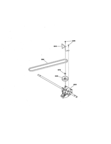 Transmission Diagram and Parts List for 7800829 SPXV22725 Snapper Lawn Mower