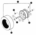 Part Location Diagram of 7013867 Snapper Sheave, Blower