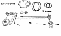 Rear PTO Kit Diagram and Parts List for 1650 80424 Snapper Lawn Tractor