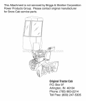 Snow Cab Soft Side Diagram and Parts List for 1687244  Snapper Lawn Tractor Accessories