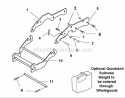 Carrier Weight Diagram and Parts List for 1694155  Snapper Lawn Tractor Accessories
