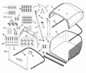 Part Location Diagram of 1727931 Snapper Lid Assembly, Red