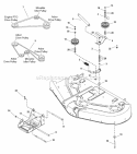 50 Mower Deck - Clutch  Support Group Diagram and Parts List for 1695588  Snapper Lawn Tractor Accessories