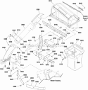Triple Catcher Assembly Diagram and Parts List for 1695596  Snapper Lawn Tractor Accessories