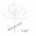 Mulching Blade Diagram and Parts List for 1706290  Snapper Lawn Tractor Accessories