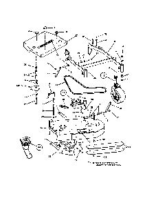 36" mower deck (adjustable height) Diagram and Parts List for SPA610-  Snapper Lawn Mower