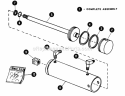 Hydraulic Cylinder - Rear Lift Type A - Bento Diagram and Parts List for 1855A 80928 Snapper Lawn Tractor