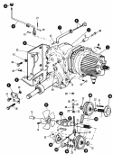 Rear Axle  Drive Shaft Diagram and Parts List for 1855A 80928 Snapper Lawn Tractor