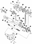 Clutch  Mid-Power Take Off Diagram and Parts List for 1855A 80928 Snapper Lawn Tractor
