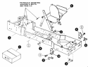 Frame Diagram and Parts List for 1855A 80928 Snapper Lawn Tractor