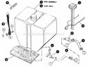 Fuel Tank  Lines Diagram and Parts List for 1855A 80928 Snapper Lawn Tractor