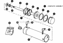 Hydraulic Cylinder - Rear Lift Type B - Victo Diagram and Parts List for 1855A 80928 Snapper Lawn Tractor