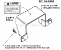 Rear PTO Shield Kit 60393 Diagram and Parts List for 1855A 80928 Snapper Lawn Tractor