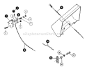 Controls Throttle  Choke Diagram and Parts List for 1855A 80928 Snapper Lawn Tractor