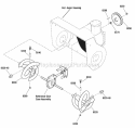 Auger Drive Group - Med Duty Diagram and Parts List for 1924RX 1695805 Snapper Snow Blower