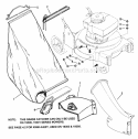Accessory - Side Chute Adapter Grass Catcher - Series 0  1 Diagram and Parts List for 19301  Snapper Lawn Mower