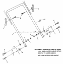 Lower Handles (19300 19301 Series) Diagram and Parts List for 19301  Snapper Lawn Mower