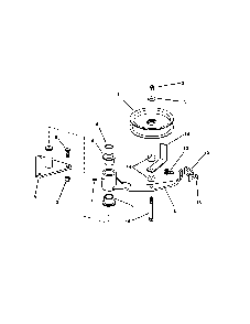 36" deck idler Diagram and Parts List for SPA610-  Snapper Lawn Mower