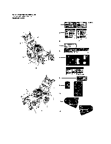 Decal-safety/operation Diagram and Parts List for 5900702  Snapper Lawn Mower