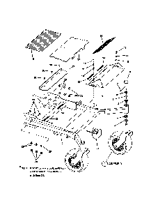 Front chassis (frame) Diagram and Parts List for NZMX30614KH  Snapper Lawn Mower