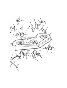 52 Inch Mower Housing Diagram and Parts List for SLT23460FC 7800318 Snapper Lawn Tractor