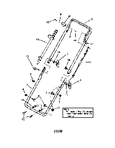 Handles/auger control Diagram and Parts List for 84362  Snapper Snow Blower