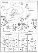 Deck Idler Blade Interlock Diagram and Parts List for 21400 80S Snapper Lawn Mower