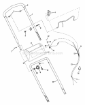 2150RT Handle Assmy Diagram and Parts List for 2150  Snapper Trimmer