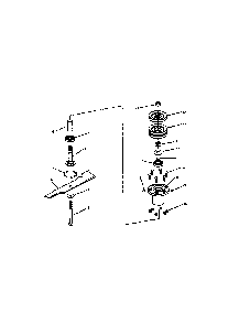 48" deck spindle (series h) Diagram and Parts List for WLT160H42HBV2  Snapper Lawn Tractor