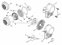 2450RT Recoil Starter Assmy Diagram and Parts List for 2450  Snapper Trimmer