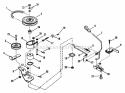 Belt Brakes Interlock Diagram and Parts List for 250815B  Snapper Lawn Tractor