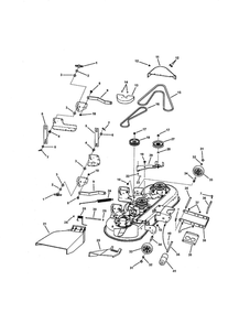 46 Inch Mower Deck Diagram and Parts List for SLT23460FC 7800318 Snapper Lawn Tractor