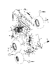 Motion drive Diagram and Parts List for CLT24520  Snapper Lawn Tractor