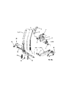 Implement lift Diagram and Parts List for WLT160H42HBV2  Snapper Lawn Tractor