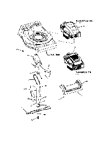 Engine & blade Diagram and Parts List for 13037123  Snapper Lawn Mower
