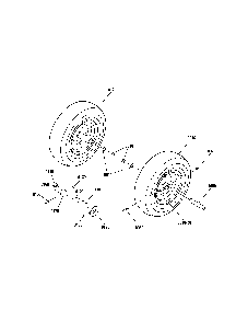 Wheels Diagram and Parts List for 130887660  Snapper Snow Blower