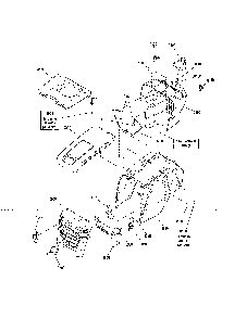 Hood/grille/dash Diagram and Parts List for 280120  Snapper Lawn Tractor