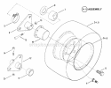 Wheels - Rear Diagram and Parts List for 280810T  Snapper Lawn Tractor