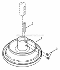 Drive Disc Assembly Diagram and Parts List for 280810T  Snapper Lawn Tractor