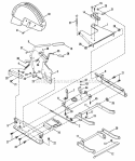 Rails Lift Arms Cam Lift Diagram and Parts List for 280812BE  Snapper Lawn Tractor