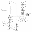 Spindle Diagram and Parts List for 280812BE  Snapper Lawn Tractor